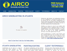 Tablet Screenshot of aircosandblasting.com